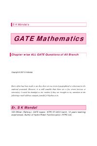 GATE Mathematics Questions All Branch By S K Mondal